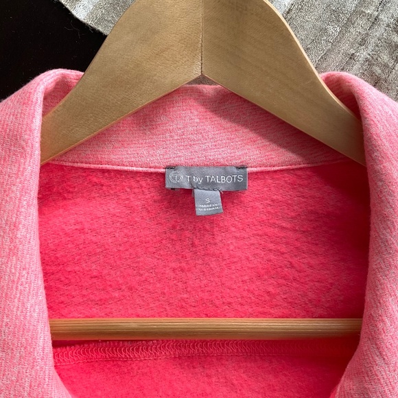 NWOT T for Talbots soft full zip jacket; Peachy-Pink, Small - Picture 2 of 12